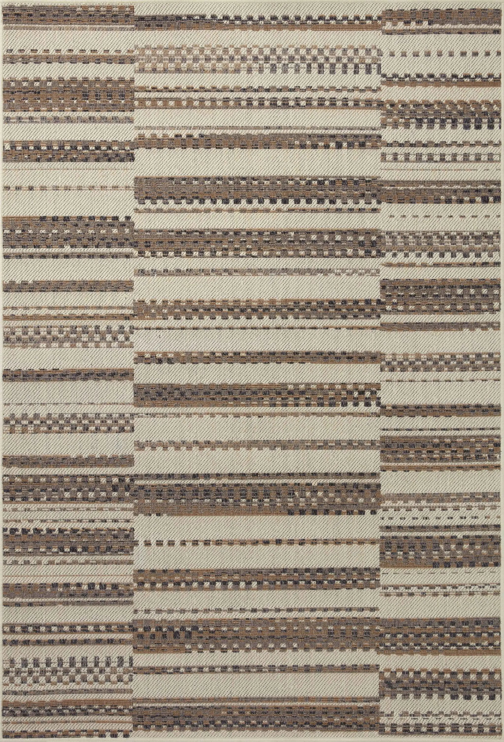 Rainier RAI-08 Ivory / Taupe Area Rug by Loloi