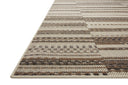  Rainier RAI-08 Ivory and taupe elegant indoor outdoor area rug, contemporary pattern, soft and strong polypropylene