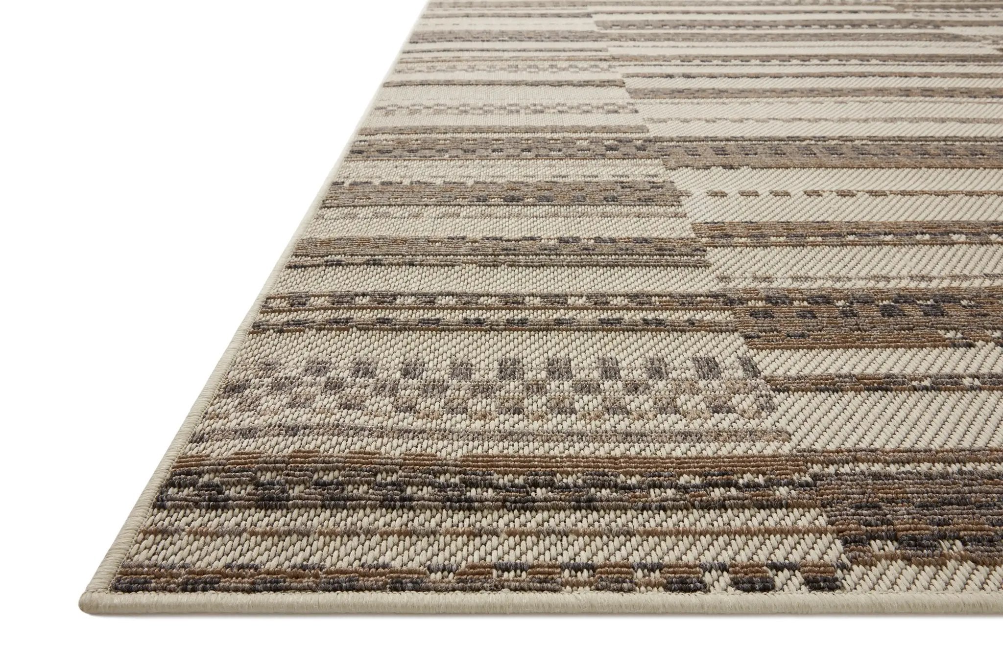 Rainier RAI-08 Ivory / Taupe Area Rug by Loloi