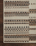  Rainier RAI-08 Ivory and taupe elegant indoor outdoor area rug, contemporary pattern, soft and strong polypropylene