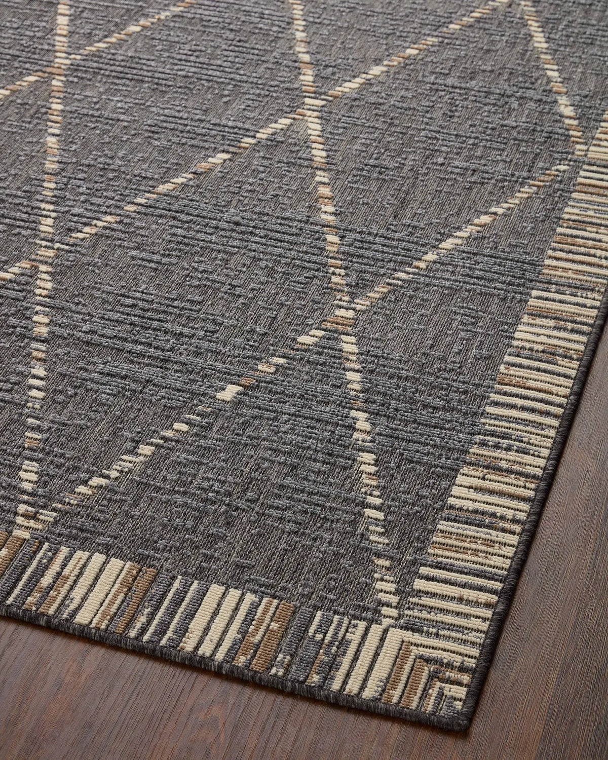 Rainier RAI-09 Slate / Multi Area Rug by Loloi