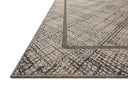  Rainier RAI-10 Ivory and charcoal modern indoor outdoor area rug, power-loomed, outdoor durable polypropylene