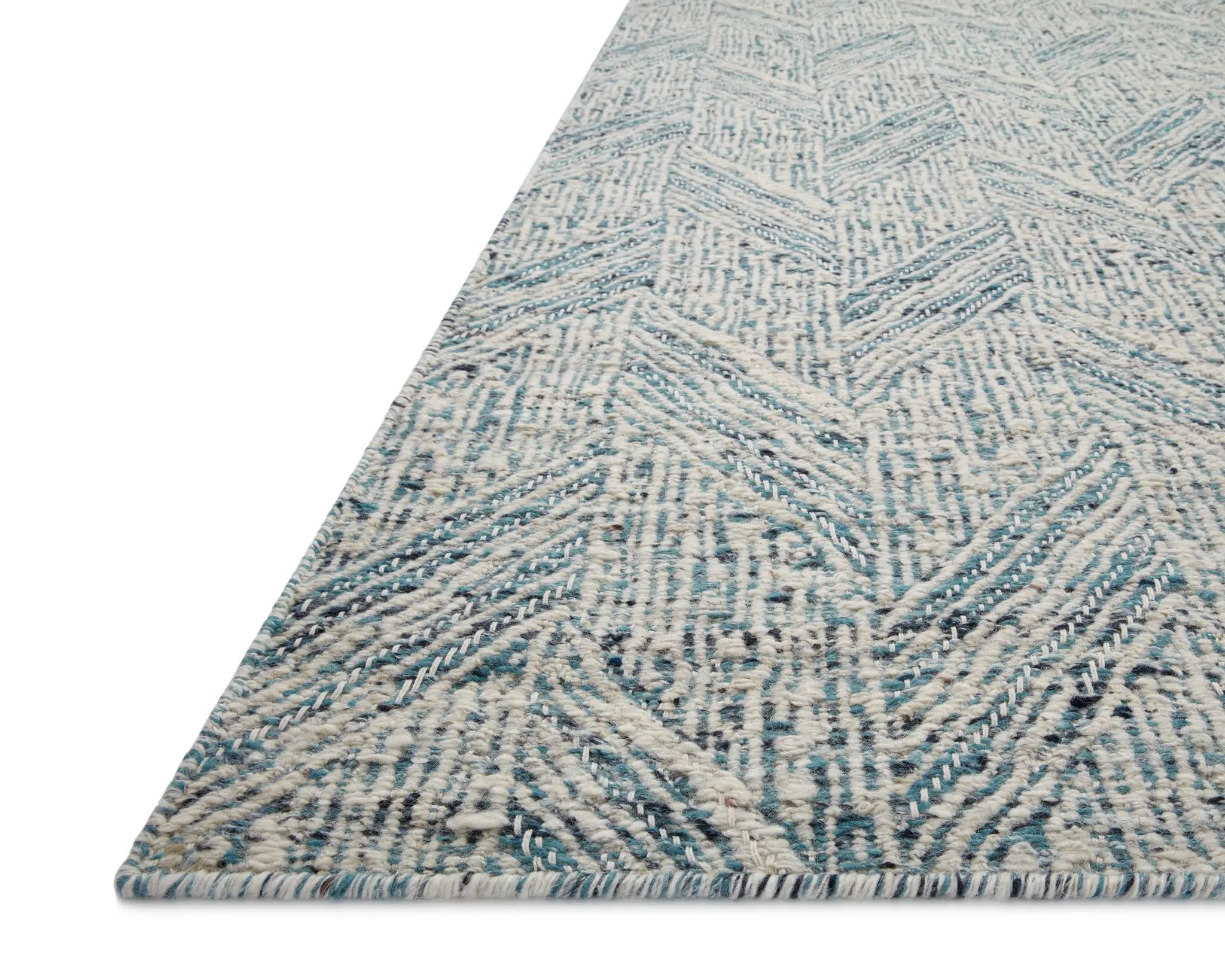 Raven RAV-01 Blue / Ivory Area Rug by Loloi