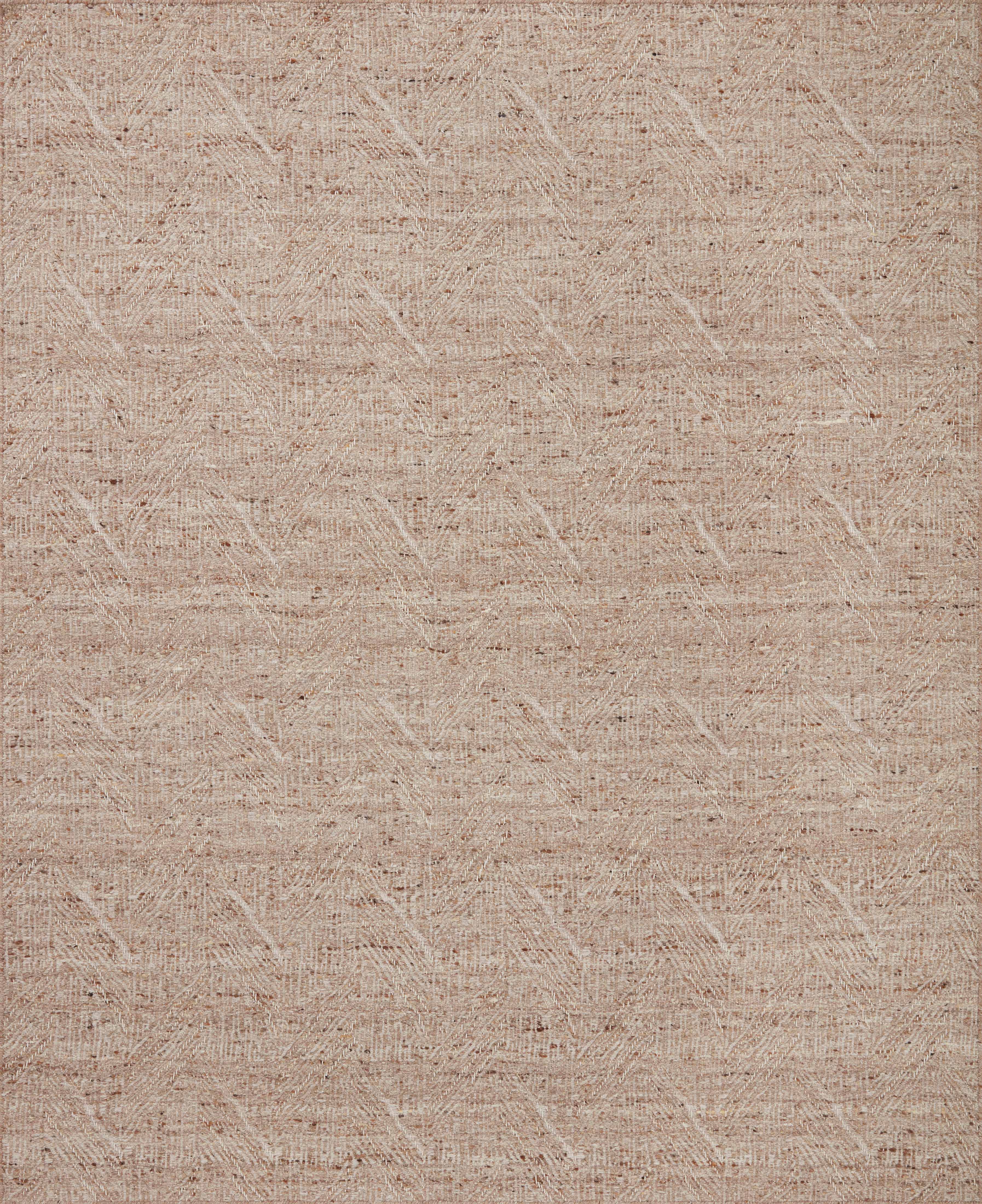 Raven RAV-01 Oatmeal / Natural Area Rug – Oatmeal and natural colored rug with sophisticated geometric design, handwoven from wool and cotton. Thick texture, GoodWeave certified.