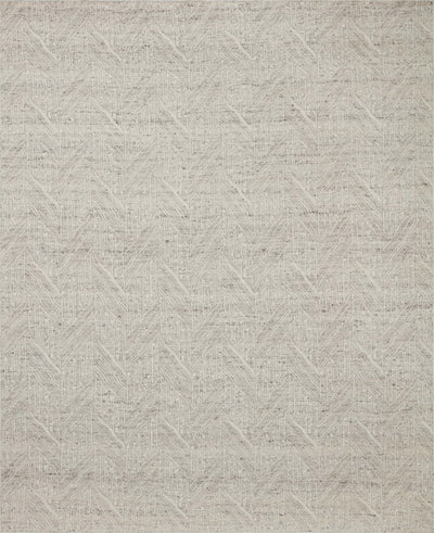 Raven RAV-01 Silver / Ivory Area Rug – Silver and ivory rug featuring layered geometric motifs, handwoven in India from wool and cotton. GoodWeave certified for ethical craftsmanship.