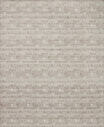 Raven RAV-03 Dove / Ivory Area Rug – Dove and ivory rug with layered geometric pattern, handwoven from wool and cotton. Durable, elegant, and GoodWeave certified.