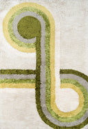 Retro RET-3 Green Area Rug