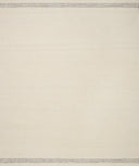 Reyla RLA-01 Ivory / Silver Area Rug, artisan-made in India, blending ivory and silver yarns for a subtle, contemporary heathered texture.