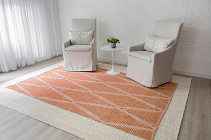 Erin Gates River RIV-1 Orange Area Rug by Momeni