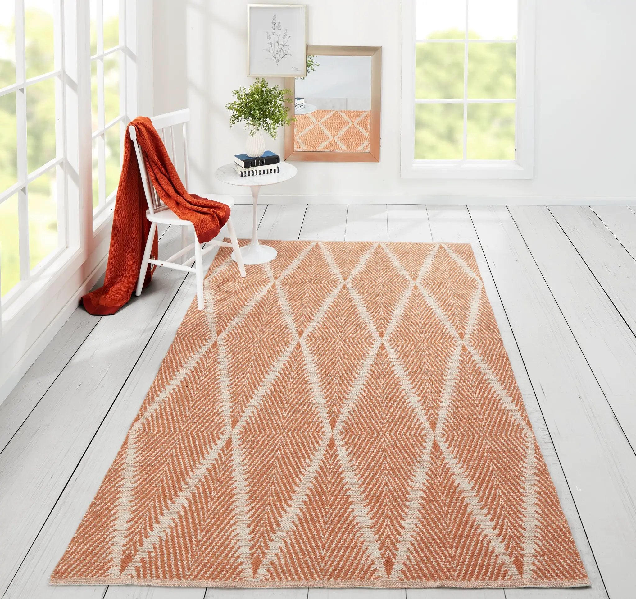 River RIV-1 (Beacon) Orange Area Rug by Erin Gates by Momeni