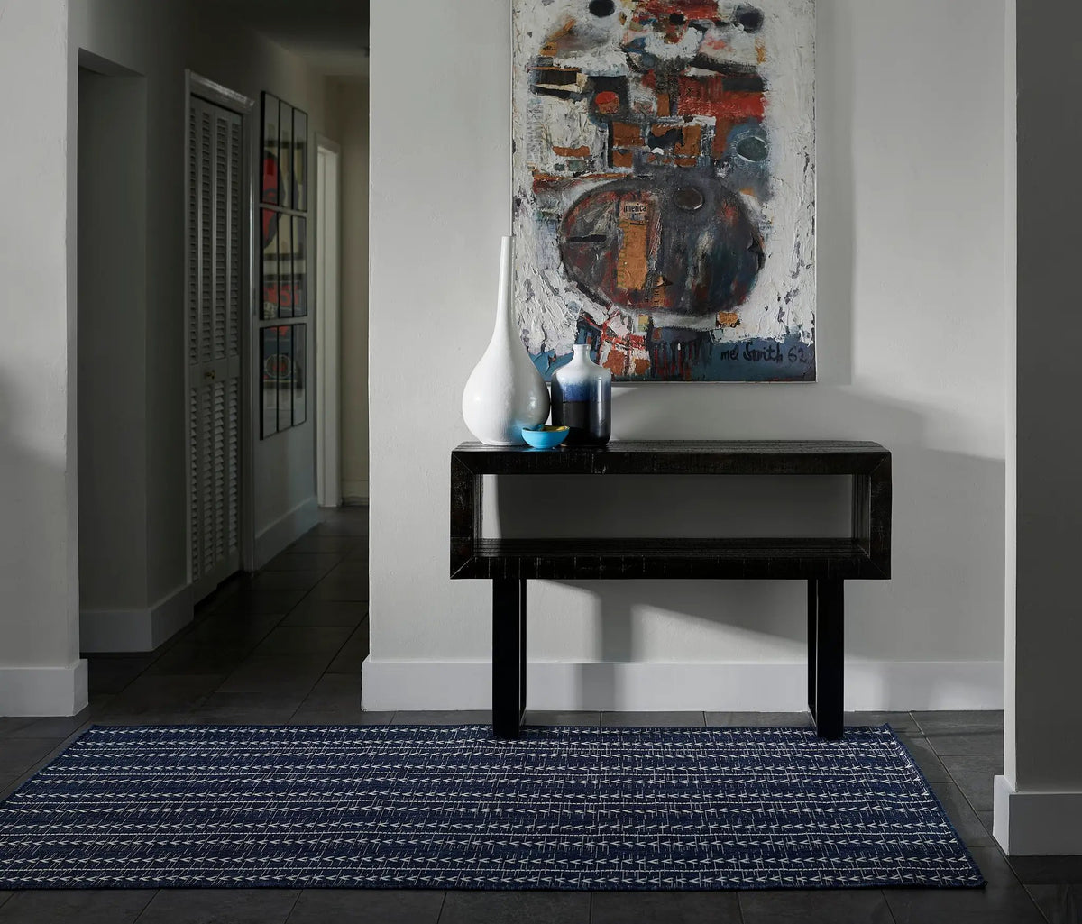 Riviera RV-06 Navy Area Rug by Momeni