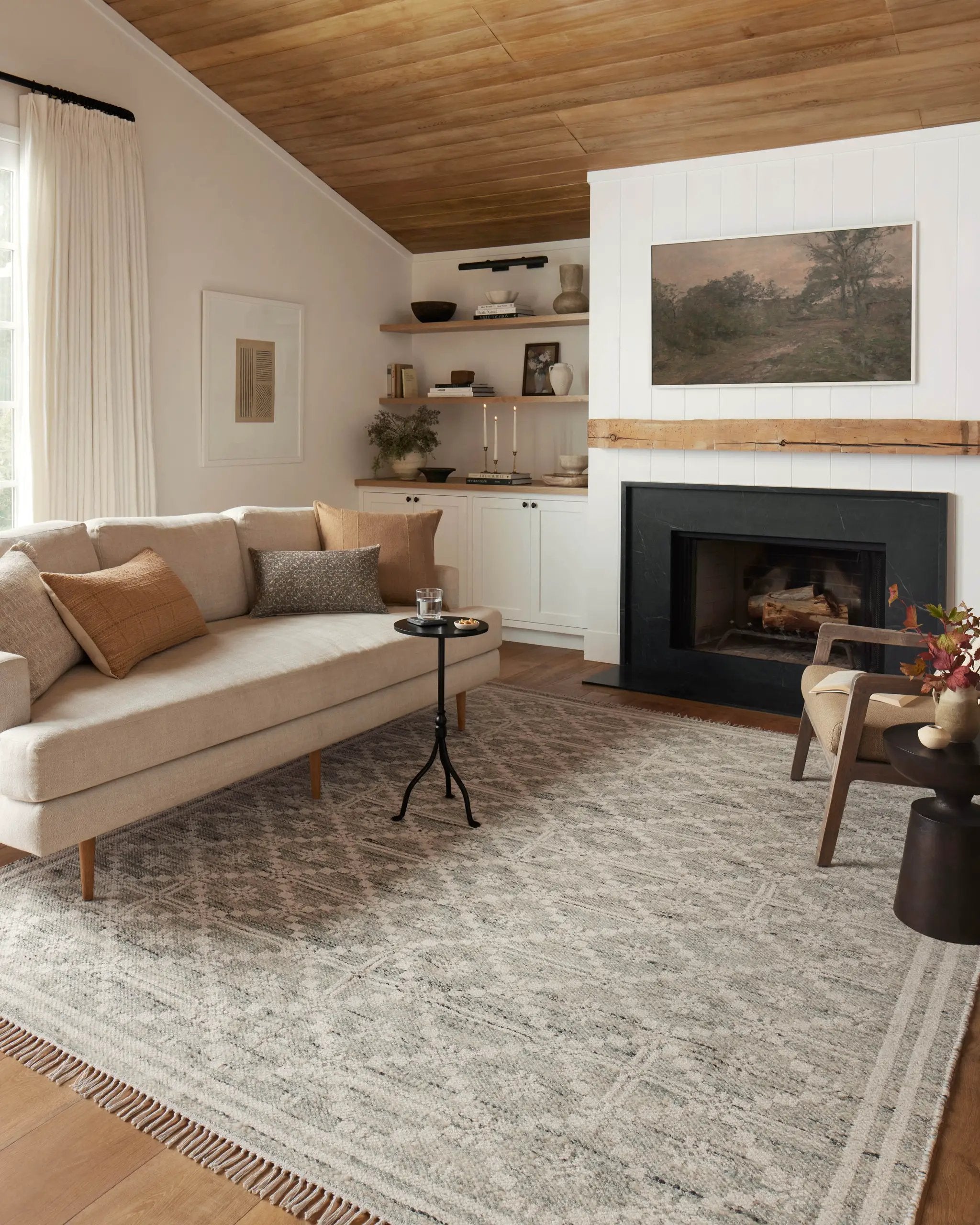 Rivers RIV-02 Lagoon / Ivory Area Rug by Angela Rose x Loloi