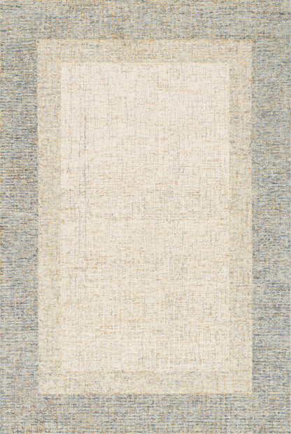 Rosina ROI-01 Sand Area Rug, hand-tufted wool rug with variegated yarns, crafted by artisans in India