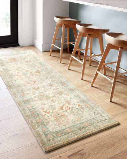 Rosette ROS-01 Beige/Multi Area Rug, with plush texture and classic beige accents.