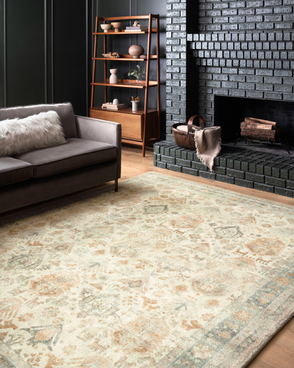 Rosette ROS-01 Beige/Multi Area Rug, with plush texture and classic beige accents.