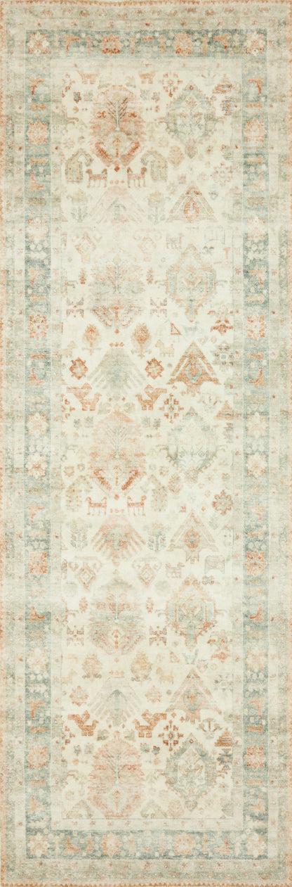Rosette ROS-01 Beige/Multi Area Rug, with plush texture and classic beige accents.
