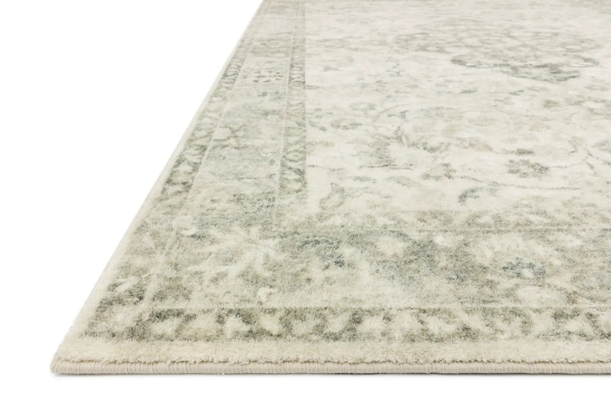 Rosette ROS-02 Ivory / Silver Area Rug by Loloi