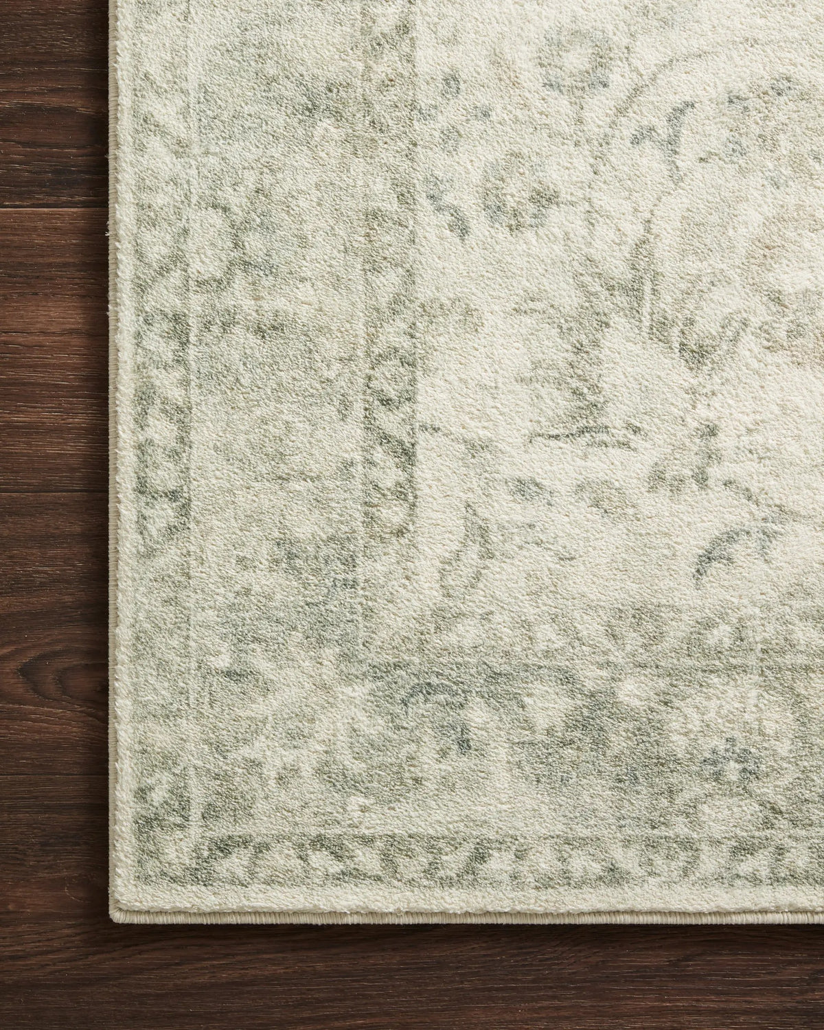 Rosette ROS-02 Ivory / Silver Area Rug by Loloi
