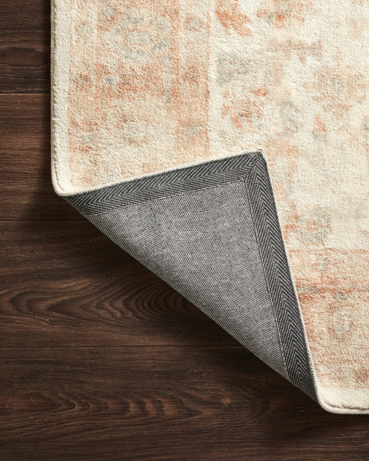 Rosette ROS-03 Ivory / Terracotta Area Rug by Loloi