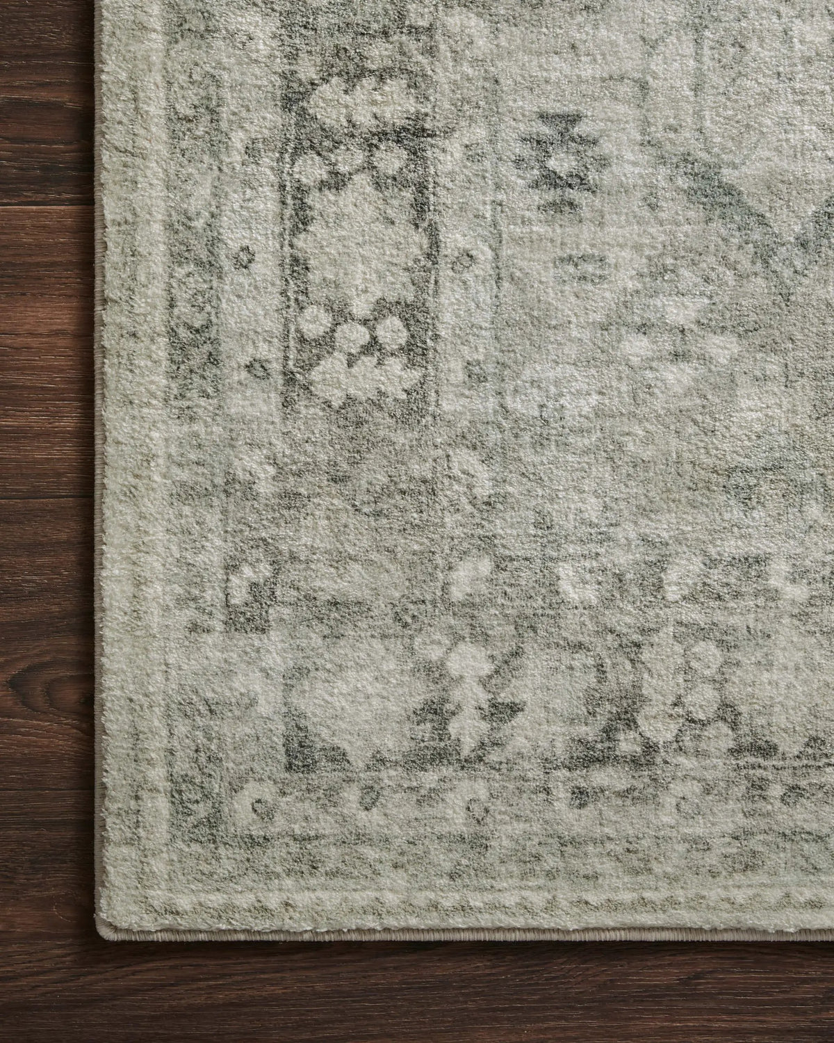 Rosette ROS-04 Steel / Graphite Area Rug by Loloi