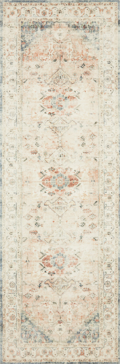 Rosette ROS-06 Clay/Ivory Area Rug, plush clay and ivory design.