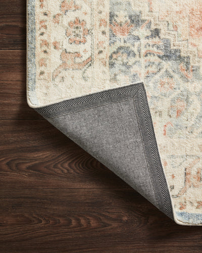 Rosette ROS-06 Clay/Ivory Area Rug, plush clay and ivory design.