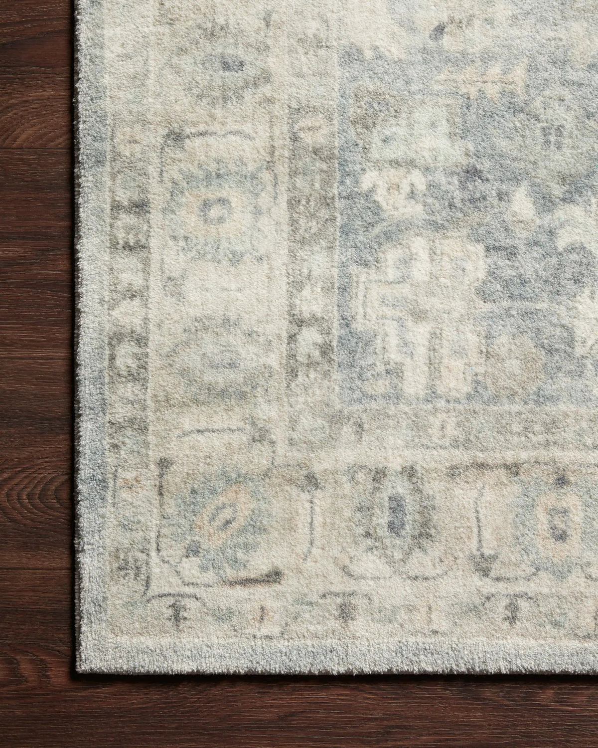 Rosette ROS-07 Denim / Fog Area Rug by Loloi