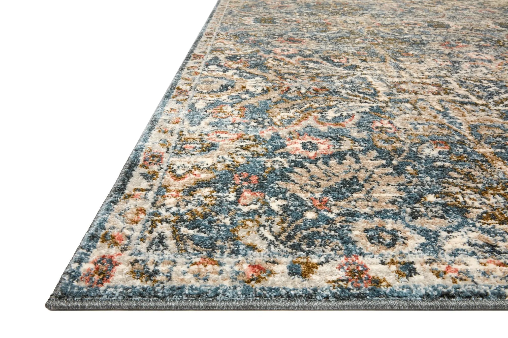 Saban SAB-04 Blue / Sand Area Rug by Loloi