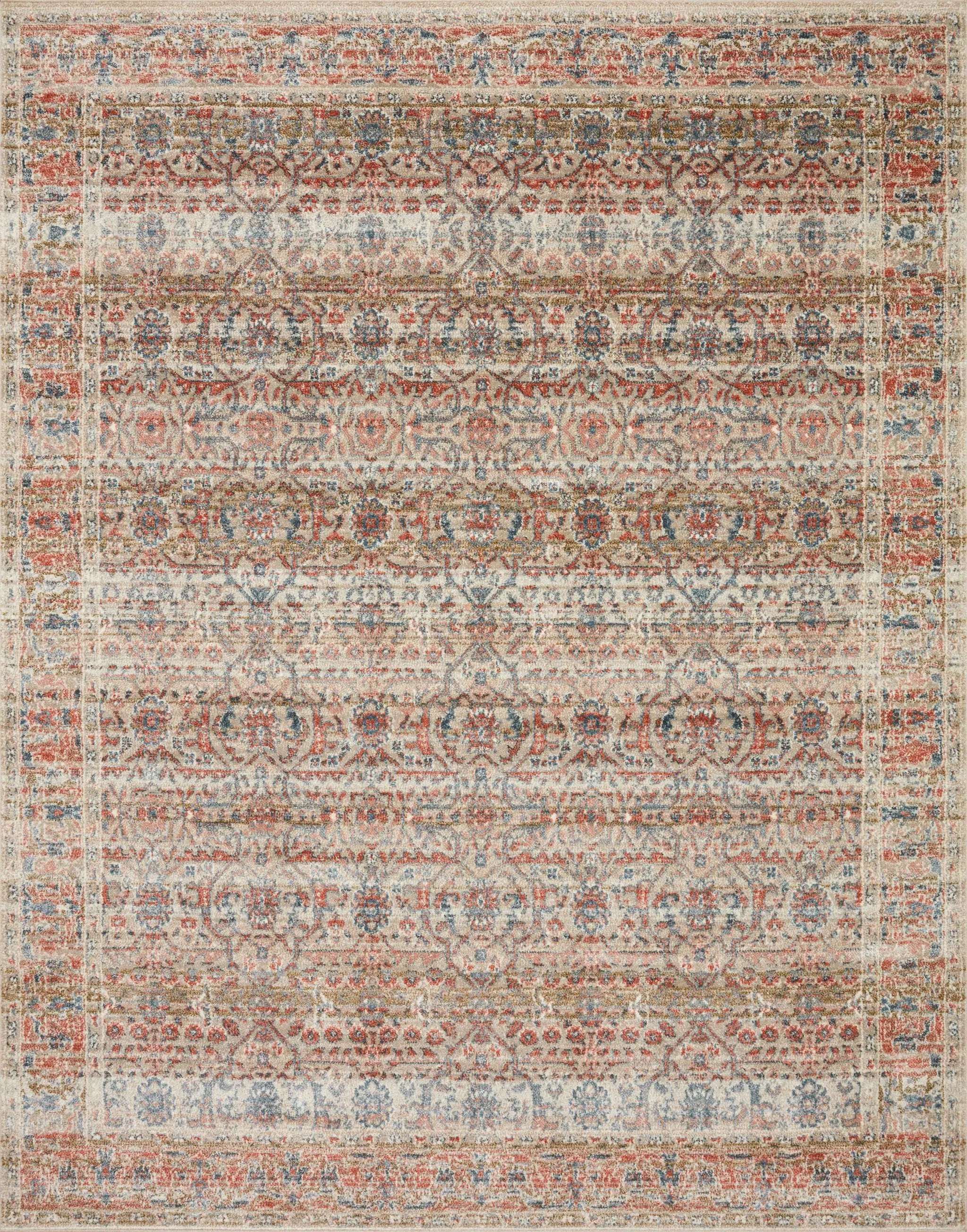 Saban SAB-05 Sand / Rust Area Rug by Loloi