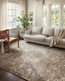 Saban SAB-07 straw and beige area rug with traditional motifs, Turkish power-loomed polyester, stain-resistant and non-shedding