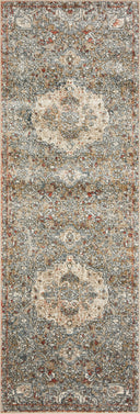 Saban SAB-07 straw and beige area rug with traditional motifs, Turkish power-loomed polyester, stain-resistant and non-shedding