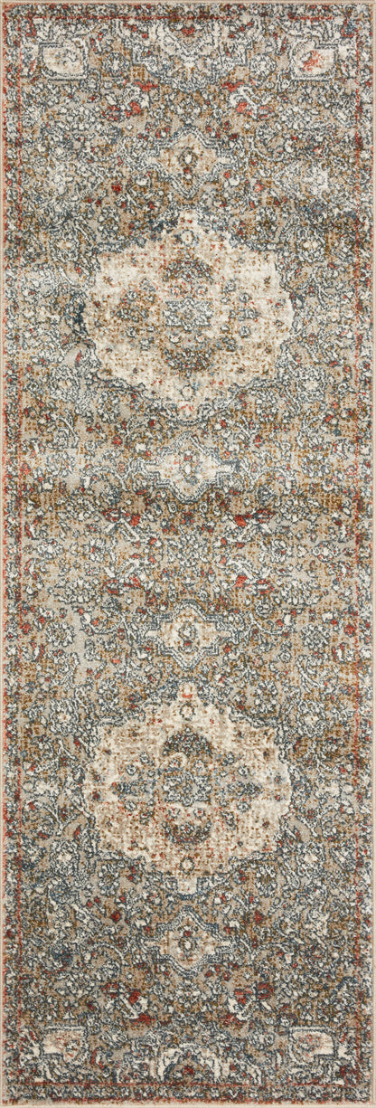 Saban SAB-07 straw and beige area rug with traditional motifs, Turkish power-loomed polyester, stain-resistant and non-shedding