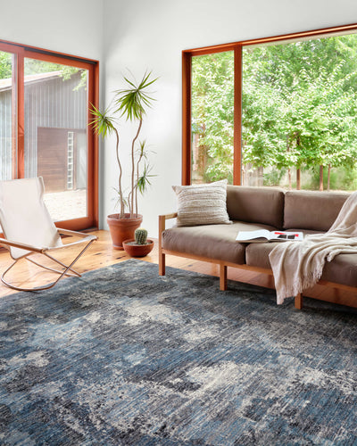 Samra SAM 05 dove sky area rug with light neutral tones, soft polypropylene rug for bright modern interiors