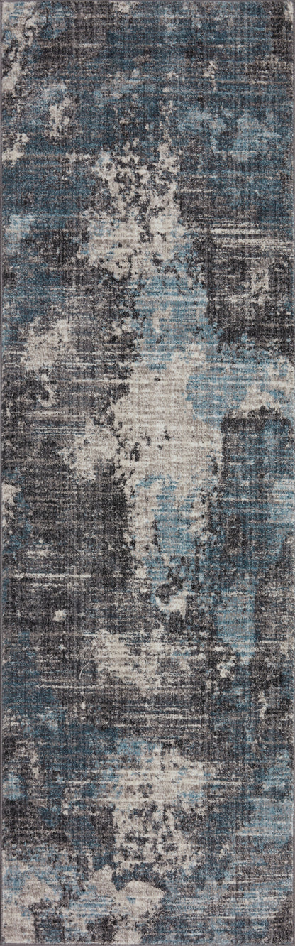 Samra SAM 05 dove sky area rug with light neutral tones, soft polypropylene rug for bright modern interiors