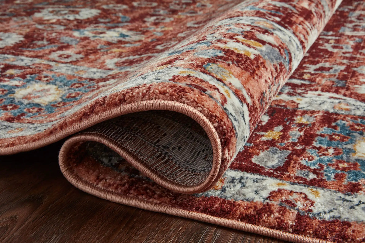 Samra SAM-07 Brick / Multi Area Rug by Loloi
