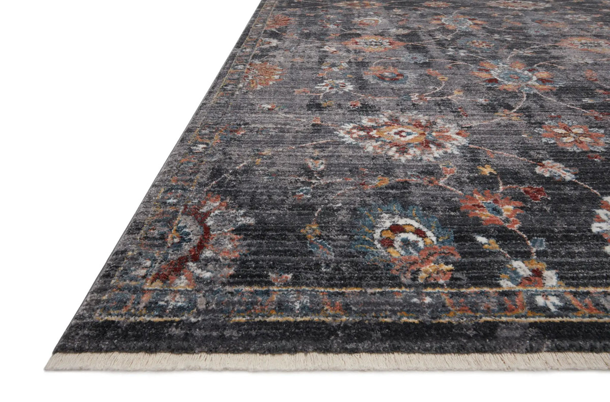 Samra SAM-08 Charcoal / Multi Area Rug by Loloi