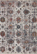 Samra SAM 08 ivory multi area rug with soft neutral base and colorful accents, contemporary polypropylene rug