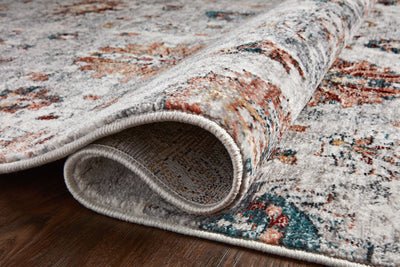 Samra SAM 08 ivory multi area rug with soft neutral base and colorful accents, contemporary polypropylene rug