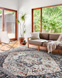 Samra SAM 09 ivory denim area rug with clean modern design, Turkish polypropylene rug for living spaces