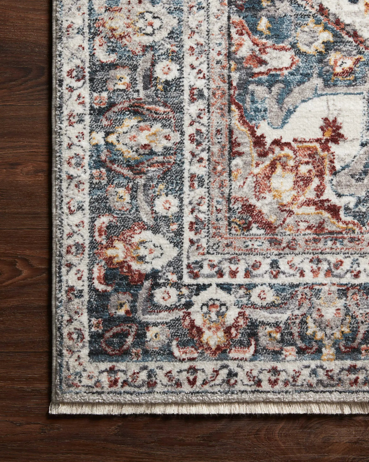 Samra SAM-09 Ivory / Denim Area Rug by Loloi