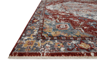 Samra SAM 10 brick grey area rug with balanced warm and neutral tones, modern polypropylene area rug
