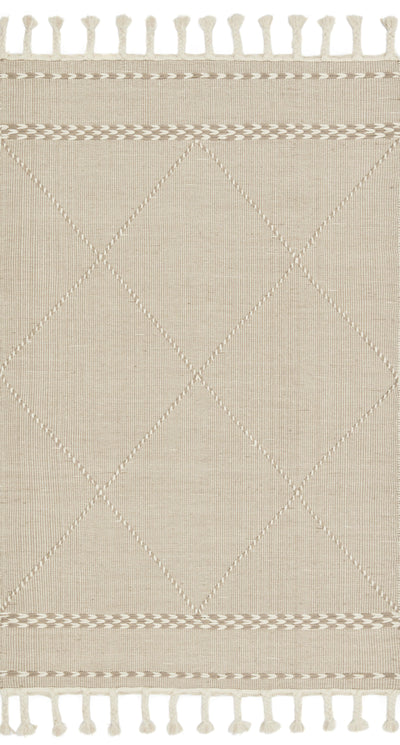 Sawyer SAW-03 Sand Area Rug with neutral tones and graphic pattern