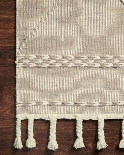 Sawyer SAW-03 Sand Area Rug with neutral tones and graphic pattern
