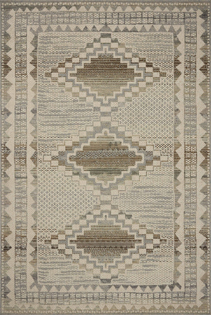 The Saylor SAY-02 Ivory / Granite Area Rug delivers refined ivory and striking granite beauty in a power-loomed polypropylene area rug