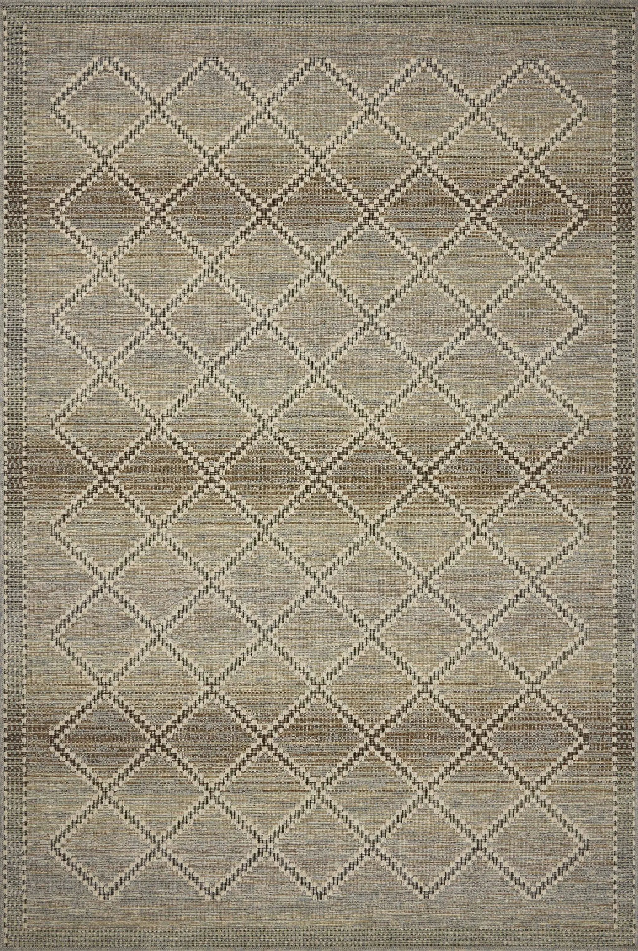 Saylor SAY-04 Stone / Ivory Area Rug by Loloi