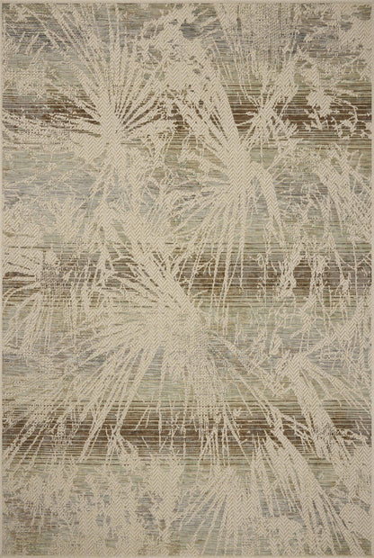 Finished in refined ivory and grounding stone tones, the Saylor SAY-10 Ivory / Stone Area Rug is a power-loomed polypropylene area rug for modern living