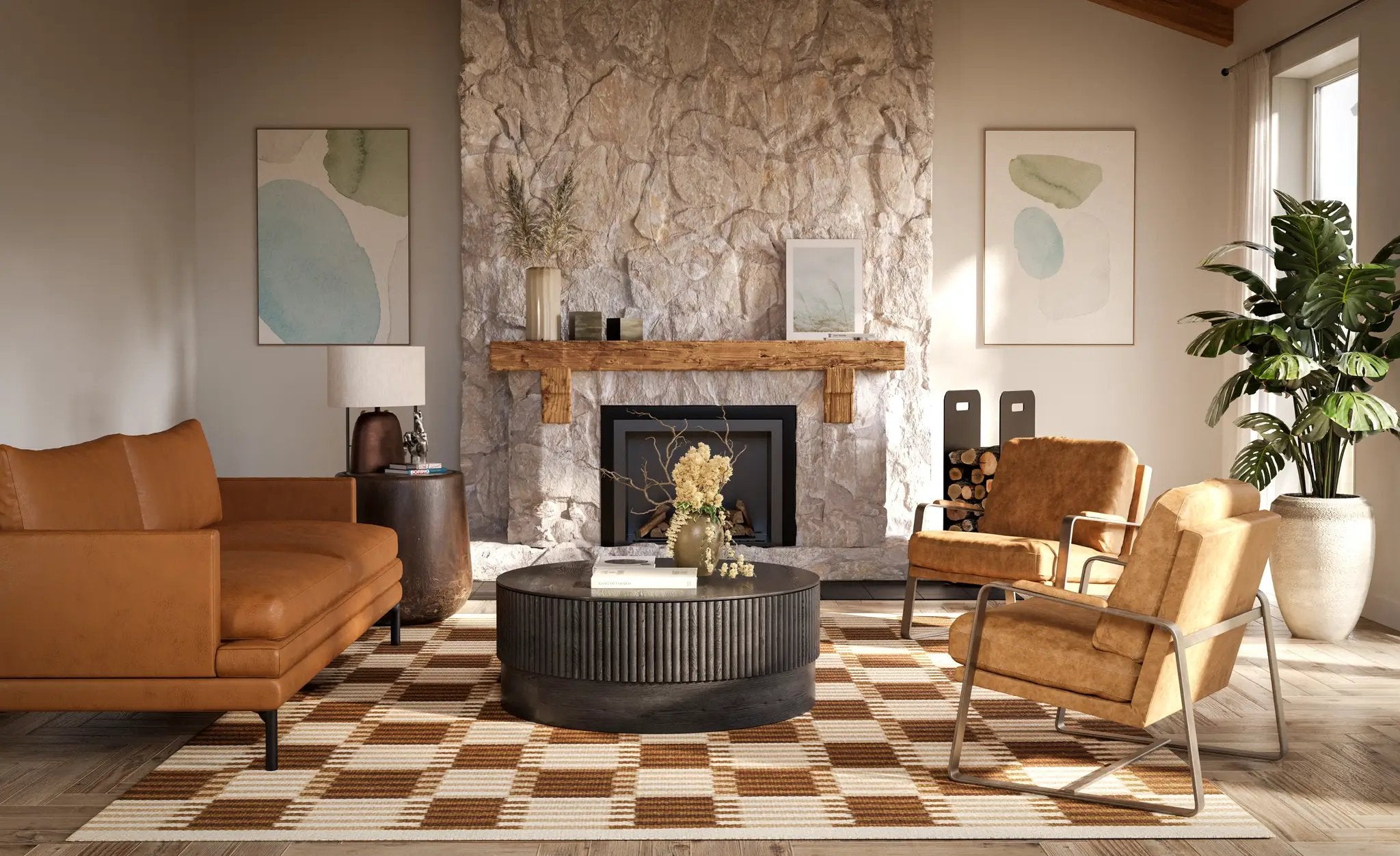 Momeni Scandi SCN-3 Brown Hand Woven Area Rug