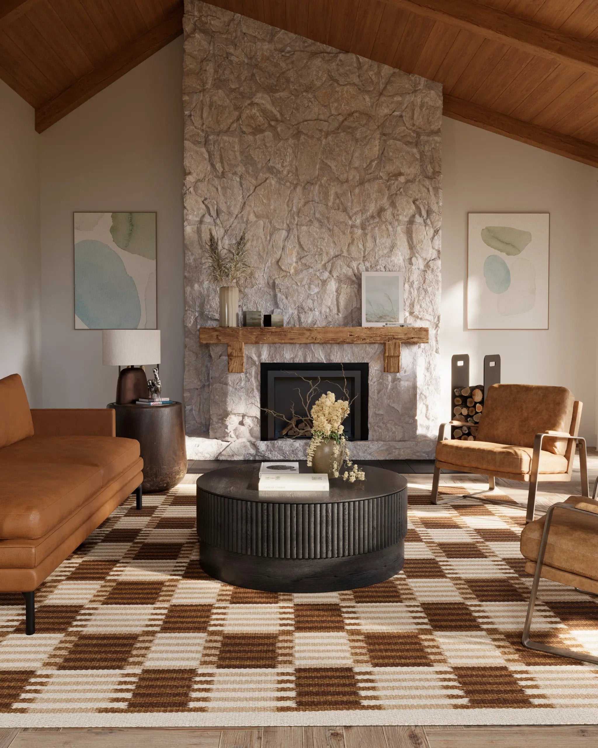 Scandi SCN-3 Brown Area Rug by Momeni
