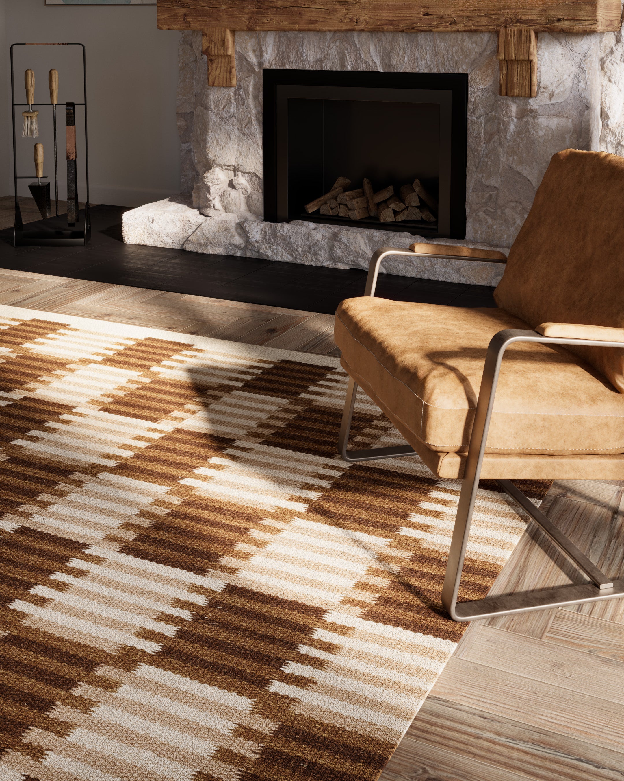 Momeni Scandi SCN-3 Brown Hand Woven Area Rug