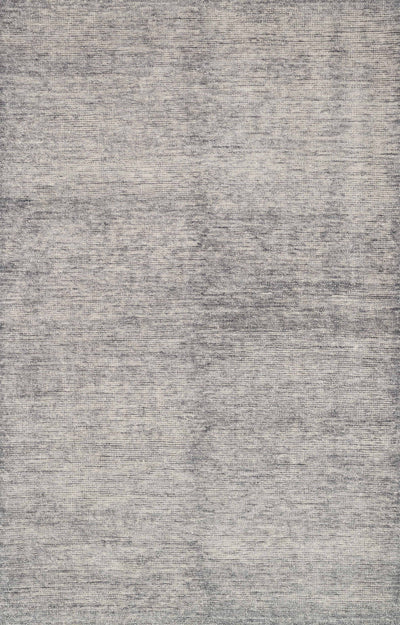 Serena SG-01 Grey hand-knotted neutral area rug with tonal grey variegation and sheen